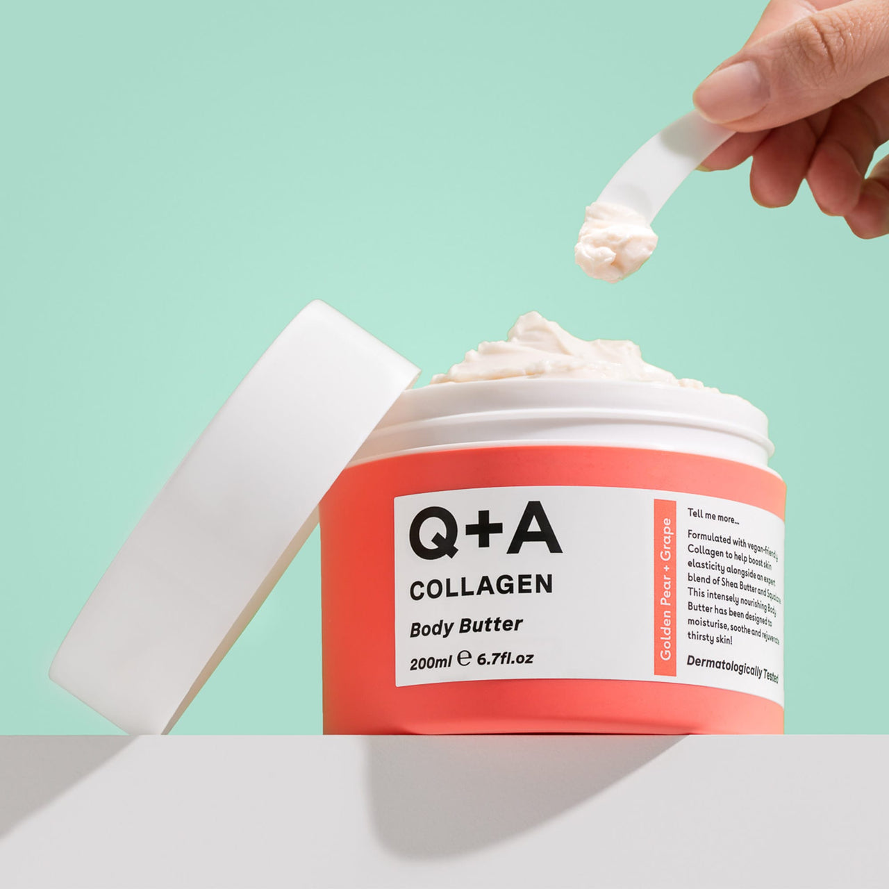 Ενυδάτωση Collagen Body Butter 200ml - Βούτυρο Σώματος με Κολλαγόνο Q+A Natural Skincare