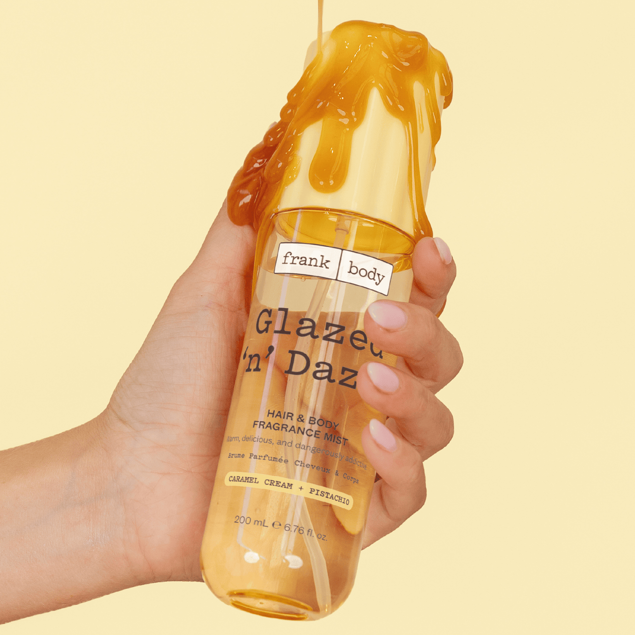 Glazed 'n' Dazed Hair & Body Fragrance Mist 200ml - Άρωμα Καραμέλα & Φιστίκι Frank Body