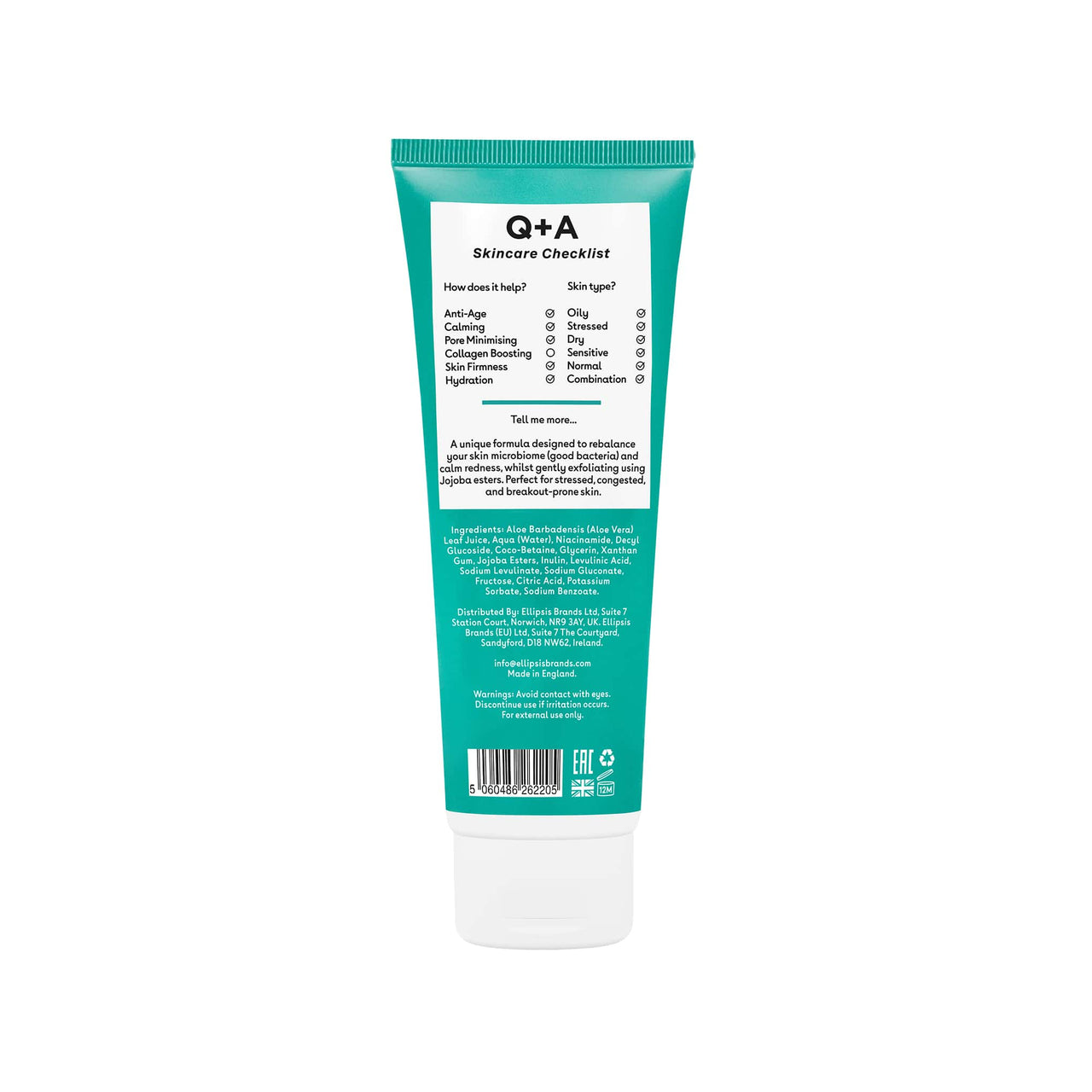 Καθαρισμός - Ντεμακιγιάζ Niacinamide Gentle Exfoliating Cleanser 125ml Q+A Natural Skincare