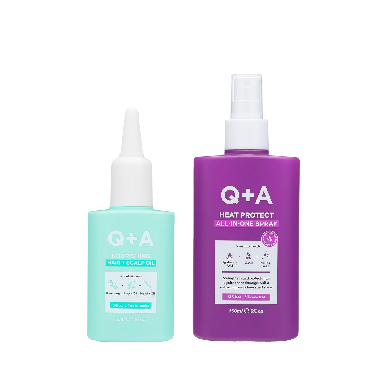Serum - Έλαια Μαλλιών Haircare Nourish + Protect Duo Q+A Natural Skincare