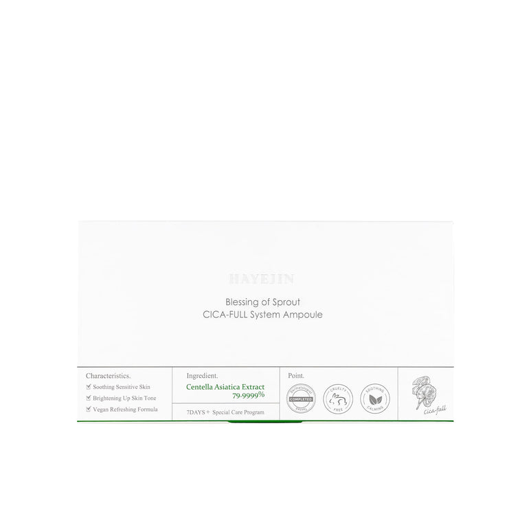 Serum - Οροί Ομορφιάς - Booster Blessing of Sprout CICA-Full System Ampoule 7 x 2ml HAYEJIN KOREAN COSMETICS