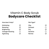 Απολέπιση Σώματος Vitamin C Body Scrub 200ml - Απολεπιστικό Σώματος με Βιταμίνη C Q+A Natural Skincare