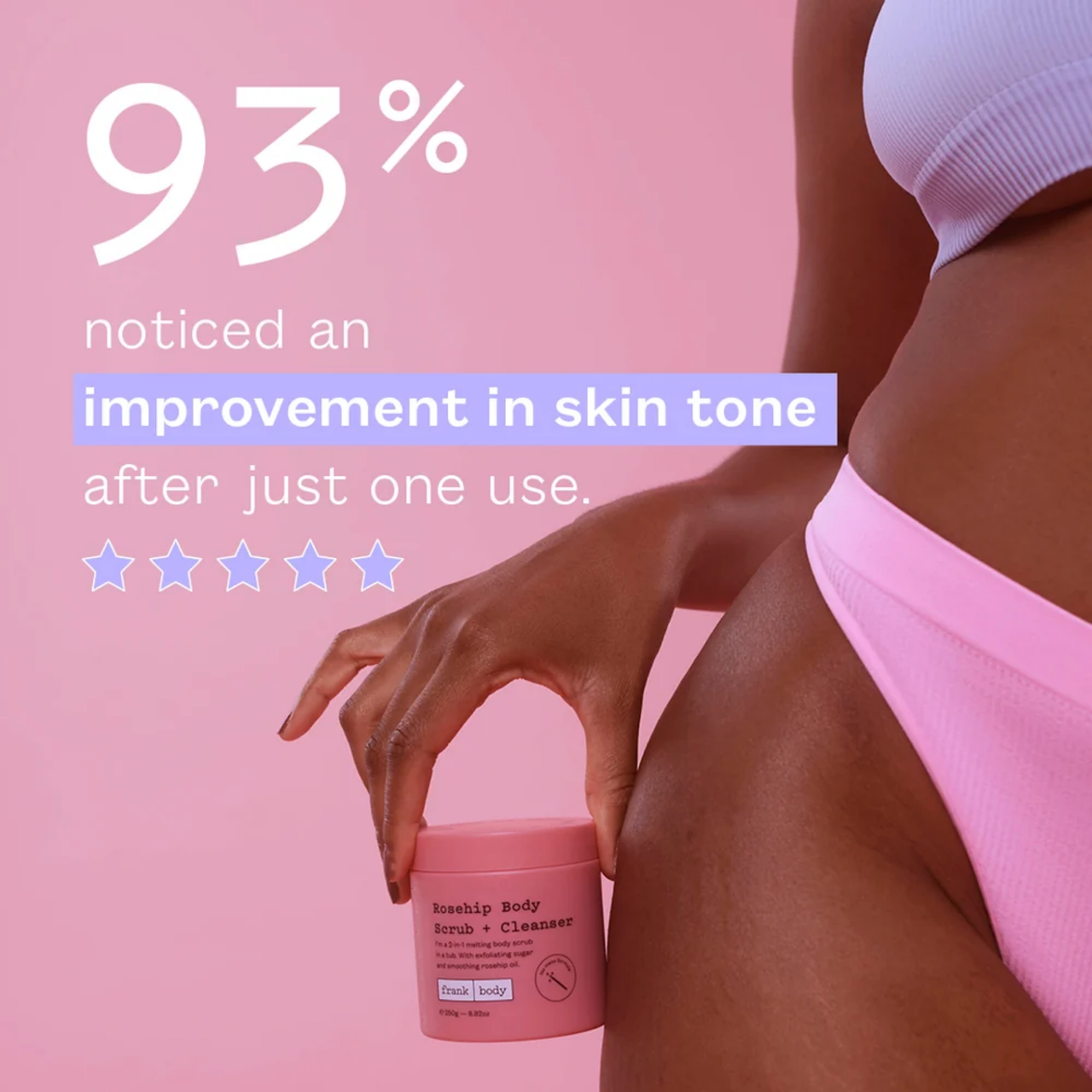 Απολέπιση Σώματος Rosehip Body Scrub + Cleanser 250g - Καθαριστικό και Απολεπιστικό με Rosehip Frank Body