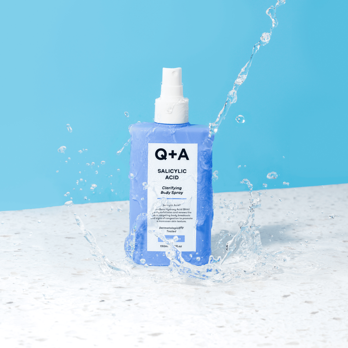 Ακμή - Σπυράκια Salicylic Acid Body Spray 150ml – Σπρέι Σώματος κατά των Ατελειών Q+A Natural Skincare