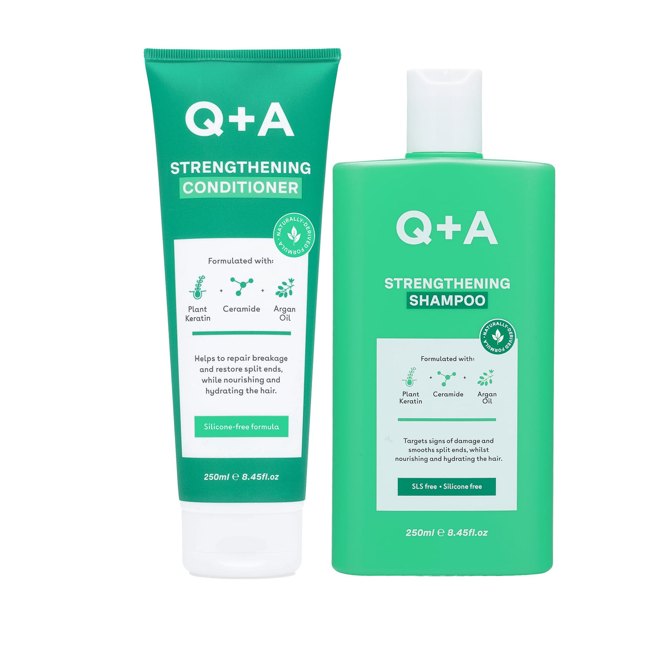Τριχόπτωση Haircare Strengthening Duo Q+A Natural Skincare