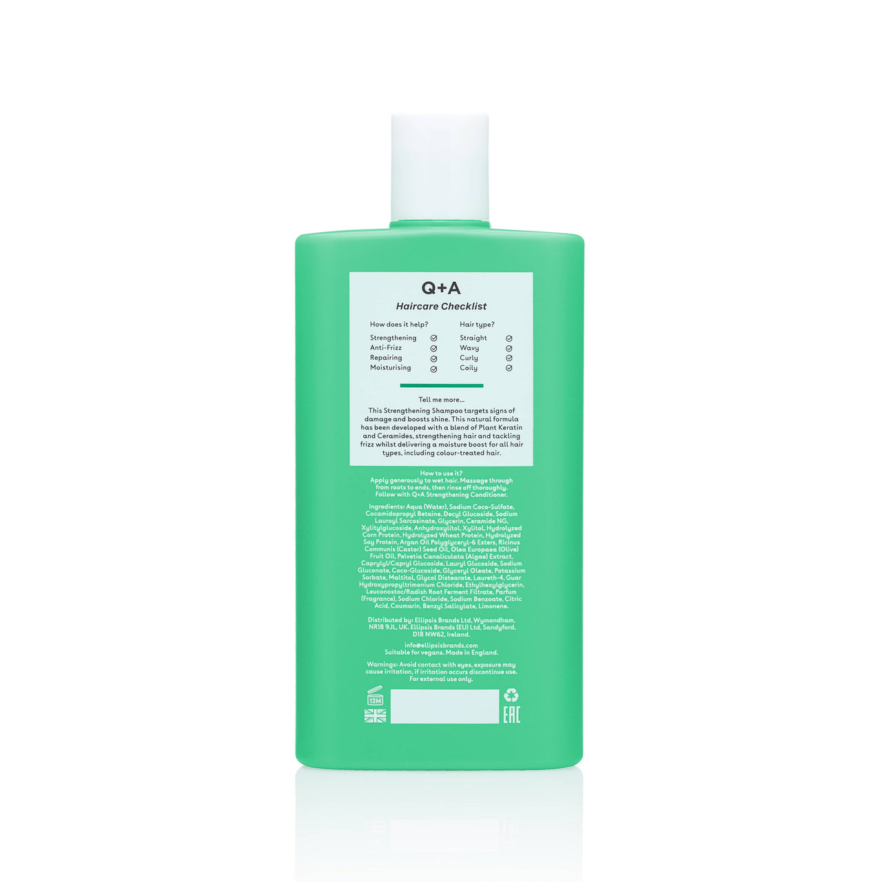 Σαμπουάν Strengthening Shampoo 250ml Q+A Natural Skincare