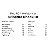 Κρέμες Προσώπου Zinc PCA Daily Moisturiser 75ml - Κρέμα Προσώπου με Ψευδάργυρο Q+A Natural Skincare
