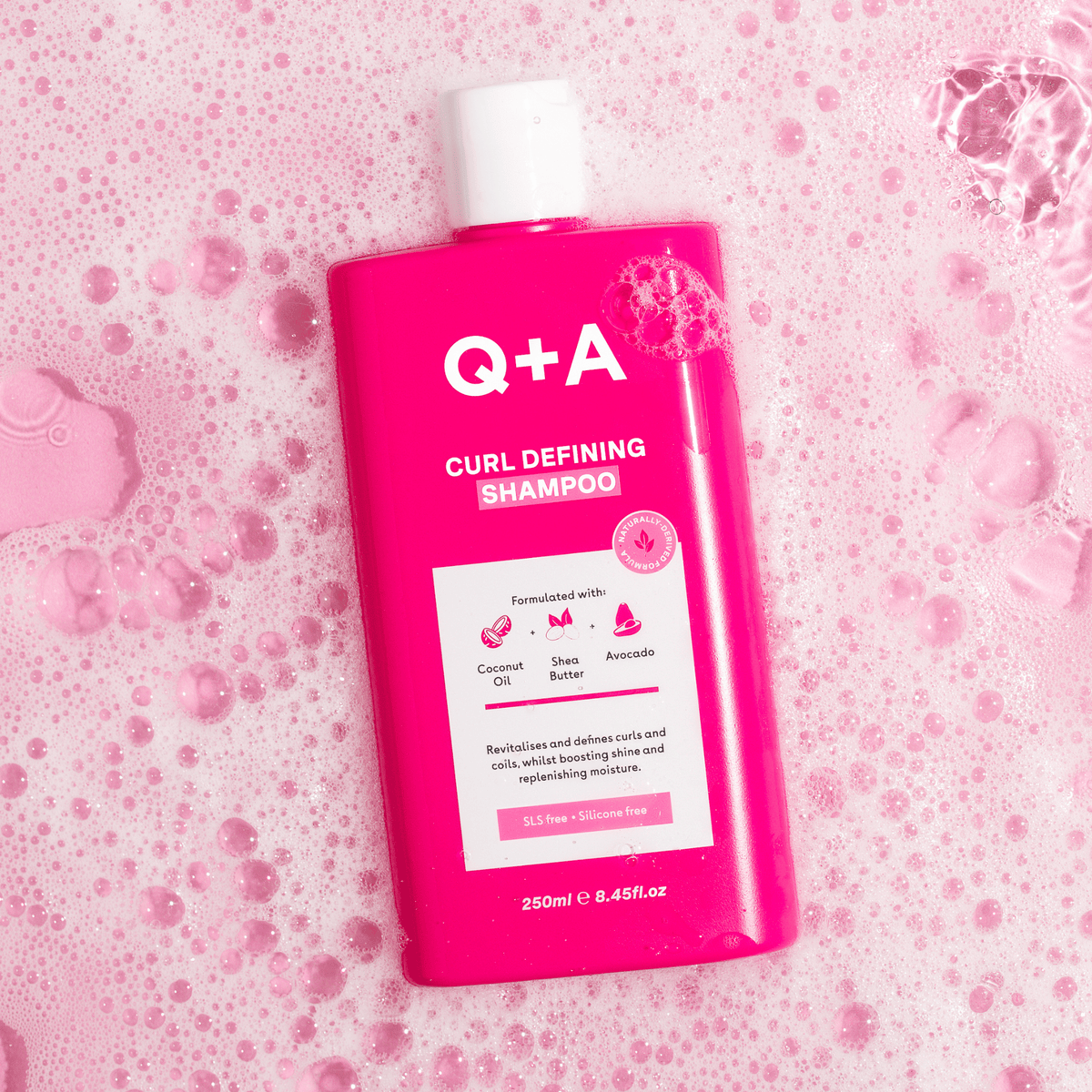 Σαμπουάν Curl Defining Shampoo 250ml - Σαμπουάν για Μπούκλες Q+A Natural Skincare