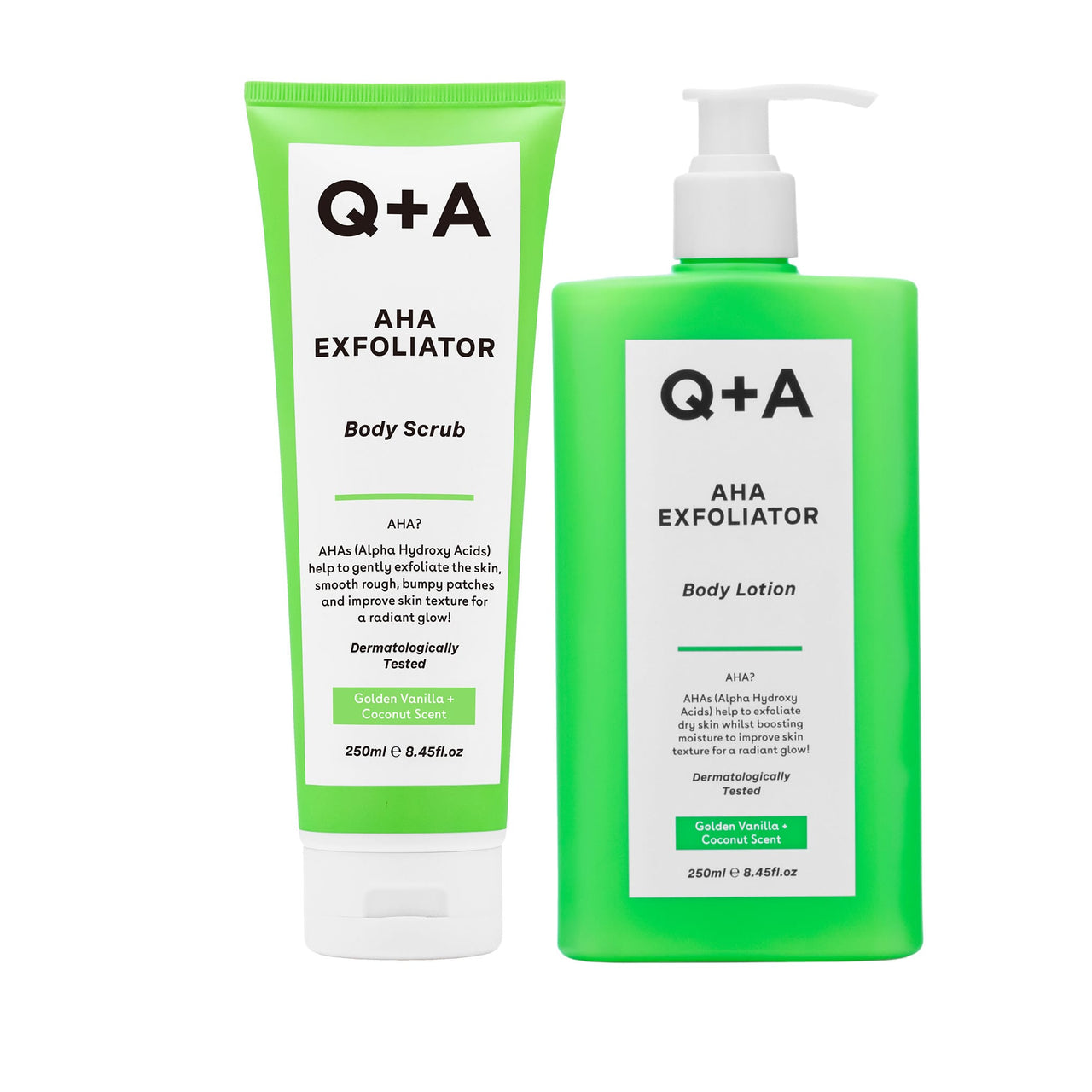 Αντιγήρανση-Σύσφιξη Σώματος AHA Exfoliating Duo Q+A Natural Skincare
