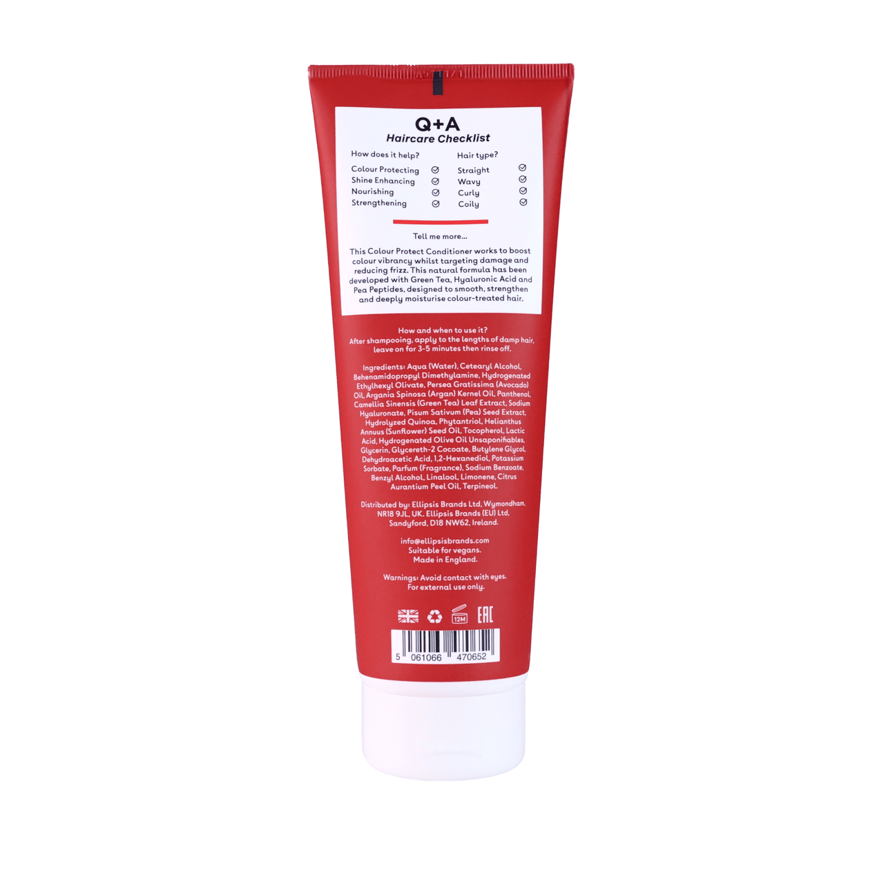 Conditioner Μαλλιών Colour Protect Conditioner –  Conditioner για Βαμμένα Μαλλιά Q+A Natural Skincare