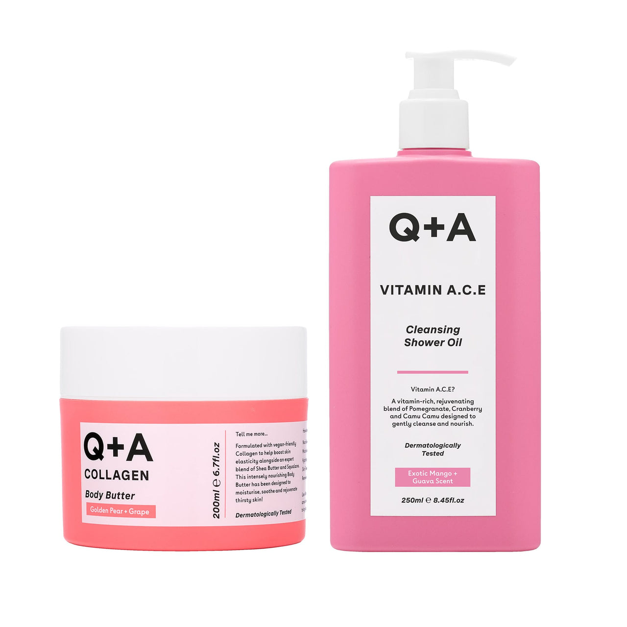 Αφρόλουτρα Radiance Duo Q+A Natural Skincare