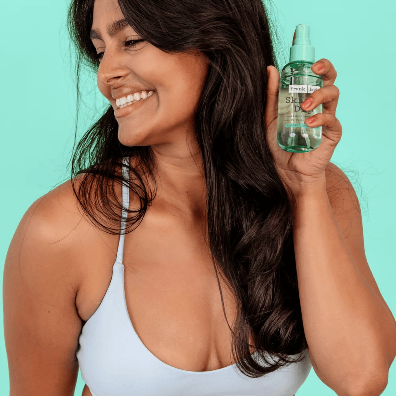 Skinny Dip Hair & Body Fragrance Mist Travel Size 100ml - Άρωμα Iced Latte & Καρύδα Frank Body