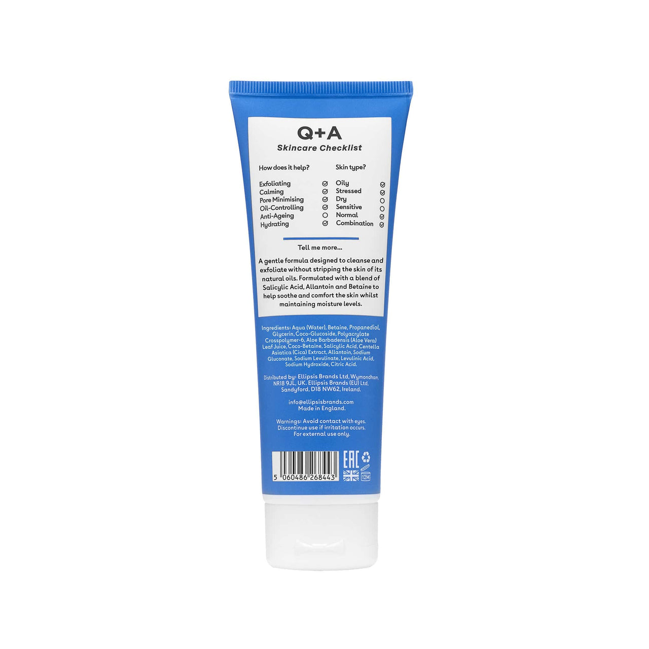 Καθαρισμός - Ντεμακιγίαζ Salicylic Acid Daily Cleanser 125ml Q+A Natural Skincare