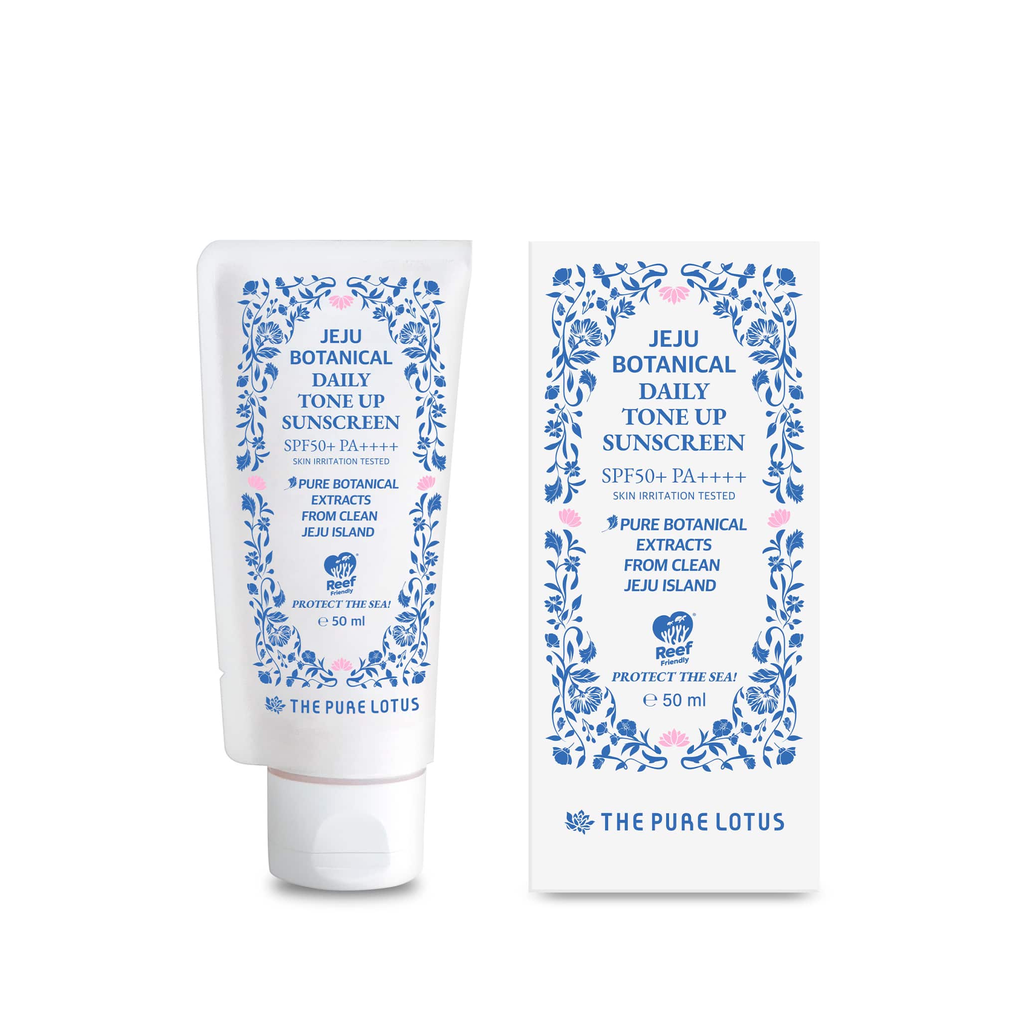 Αντηλιακά Jeju Botanical Daily Tone Up Sunscreen SPF 50+ 50ml The Pure Lotus