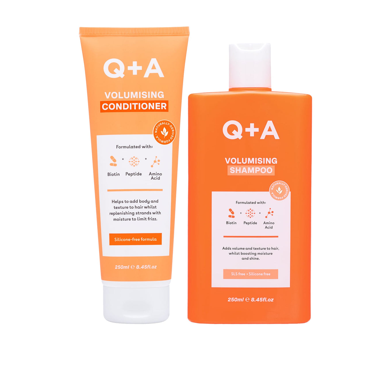 Σαμπουάν Haircare Volumising Duo Q+A Natural Skincare
