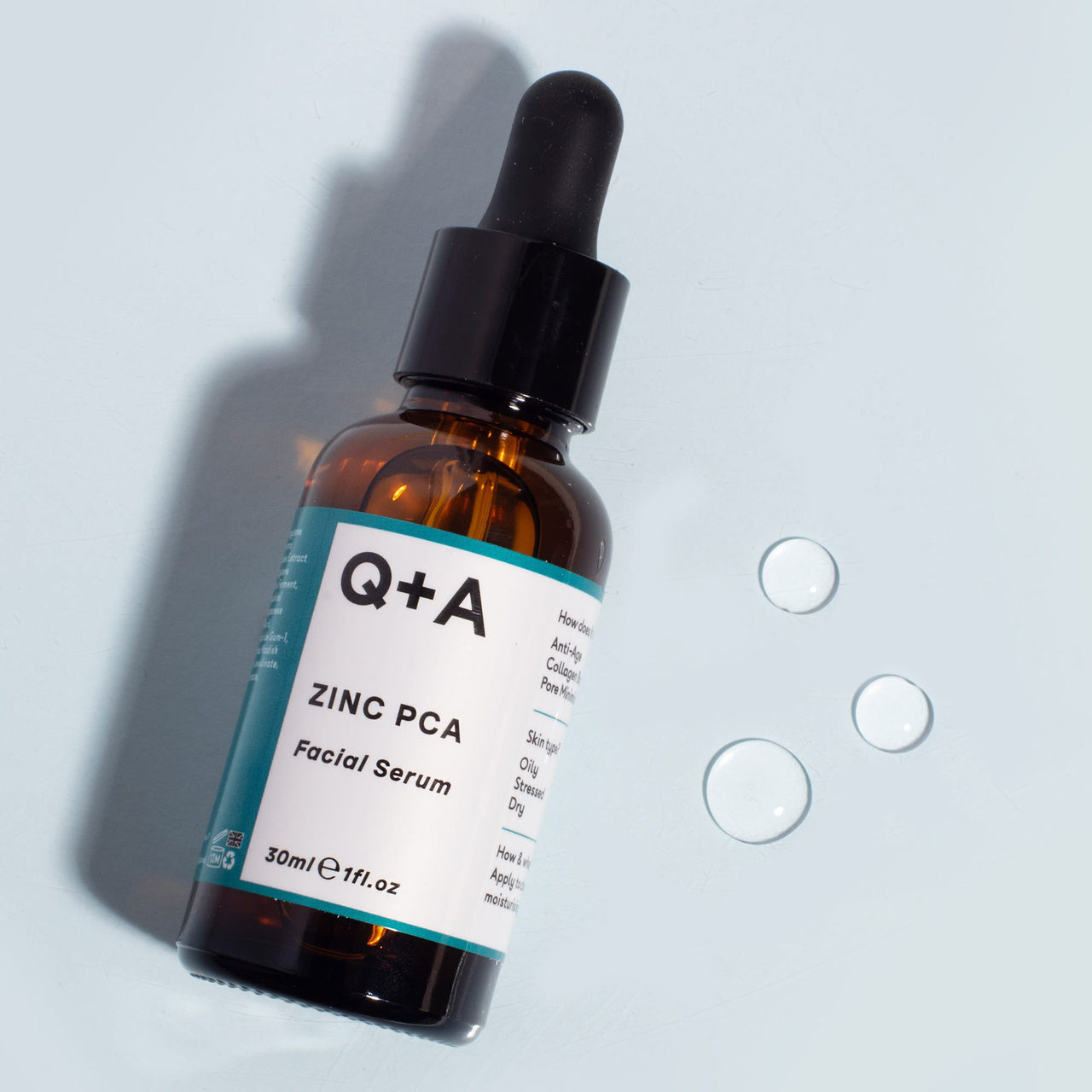 Serum - Οροί Ομορφιάς - Booster Zinc PCA Facial Serum 30ml Q+A Natural Skincare