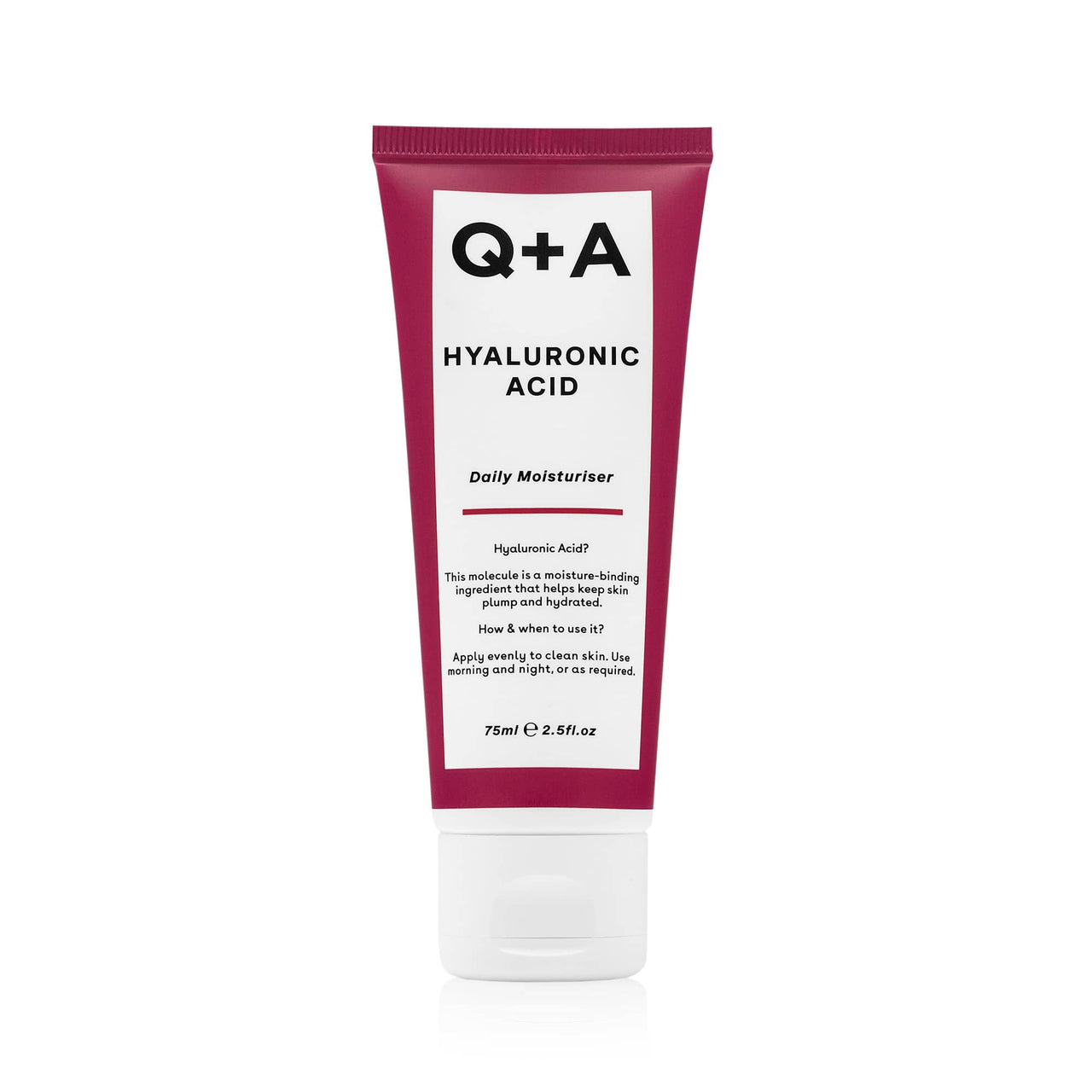 Κρέμες Προσώπου Hyaluronic Acid Daily Moisturiser 75ml Q+A Natural Skincare