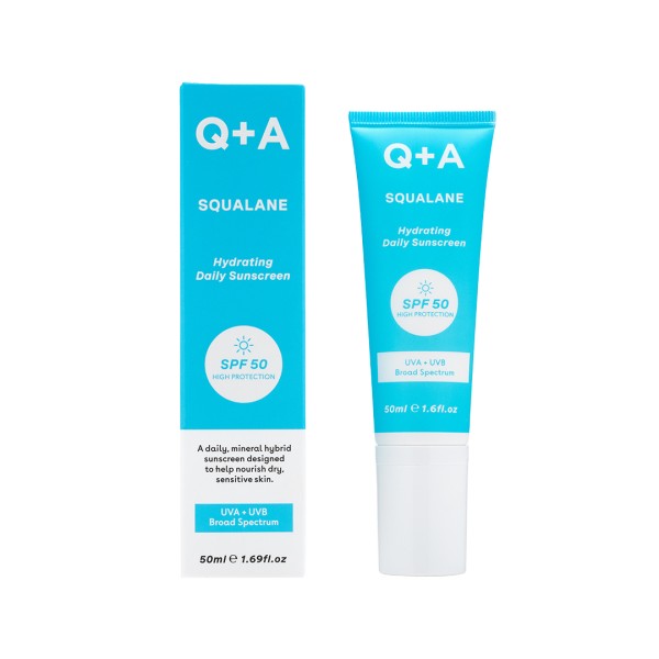 Q+A Squalane Hydrating Daily Sunscreen SPF 50 50ml