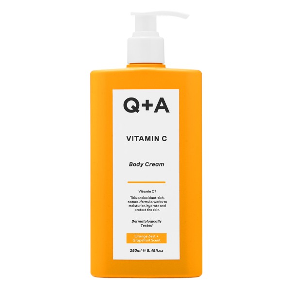 Q+A Vitamin C Body Cream - Κρέμα Σώματος με Βιταμίνη C 250ml