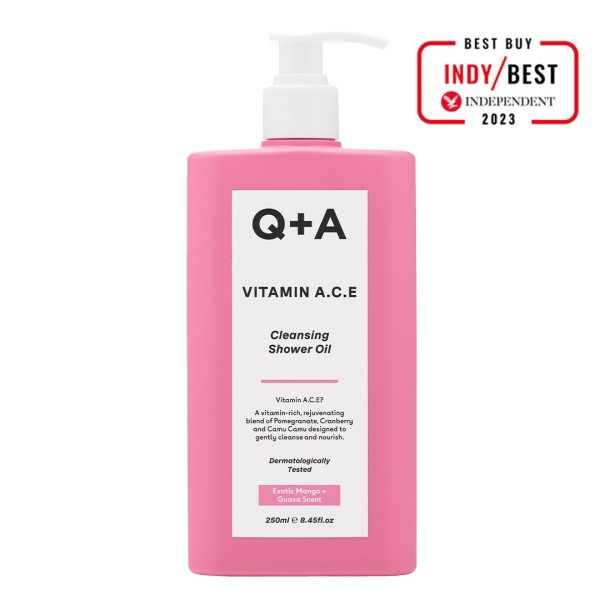 Q+A Vitamin A.C.E Cleansing Shower Oil 250ml