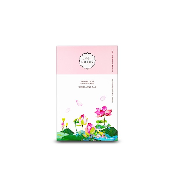 The Pure Lotus Leaf Moisturize + Wrinkle Treatment Sheet Mask Set – 5 Pcs