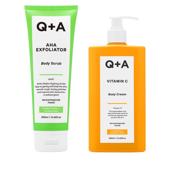 Q+A Glow Getter Duo - Σετ Λάμψης και Απολέπισης Σώματος