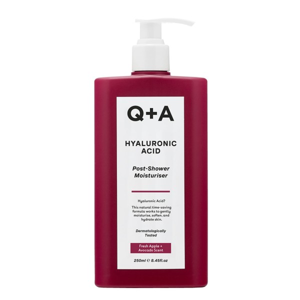 Q+A Hyaluronic Acid Post Shower Moisturiser - Κρέμα Σώματος με Υαλουρονικό Oξύ 250ml