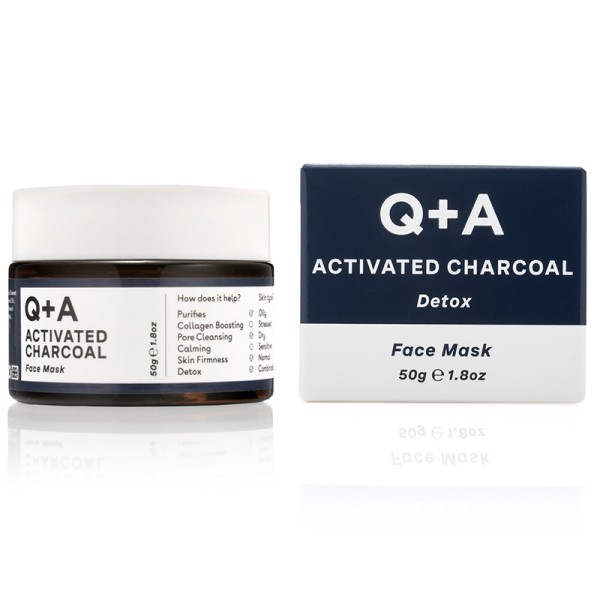 Activated Charcoal Face Mask 50g Q+A Skincare